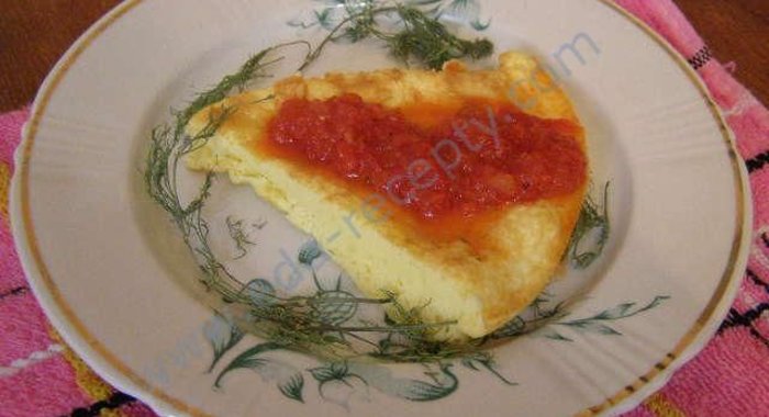 Омлет с мукой и молоком