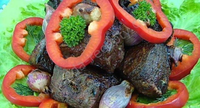 Шашлык из печени