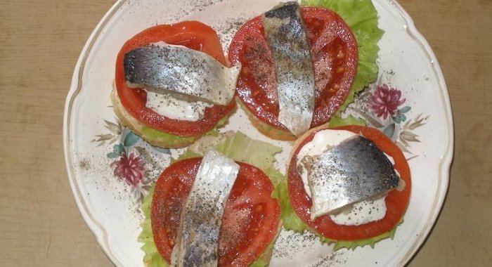 Бутерброды открытые