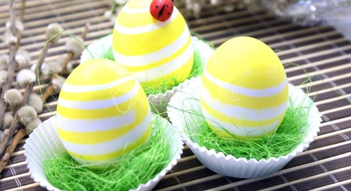 Пасхальные яйца «Полосатики»