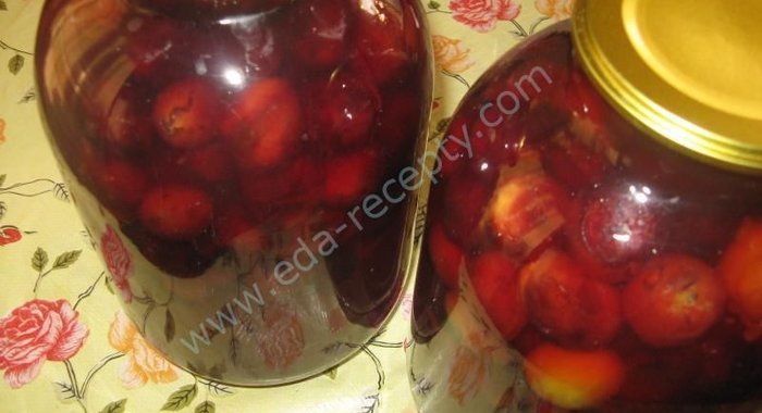 Сливовый компот из сливы на зиму с косточками