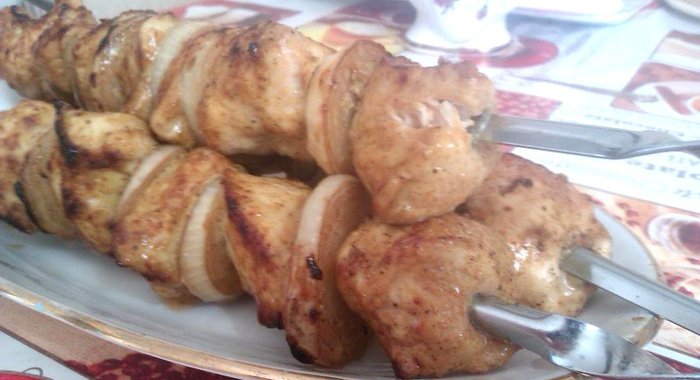 Шашлык из куриной грудки
