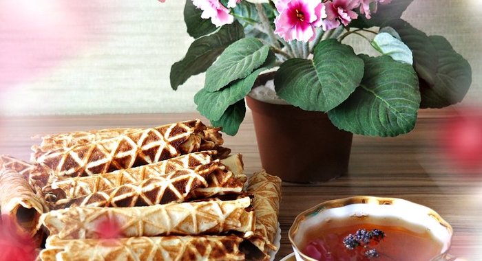 Трубочки вафельные