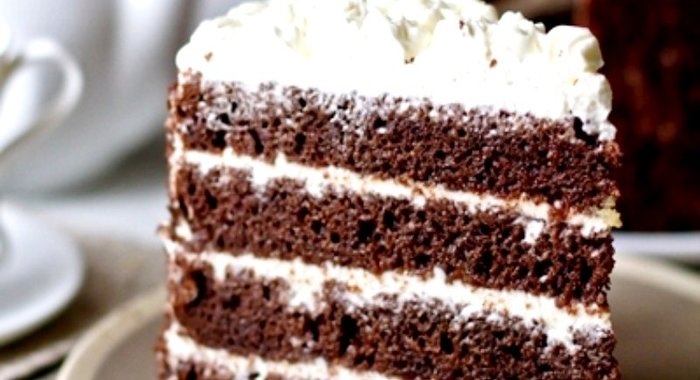 Сметанный шоколадный торт
