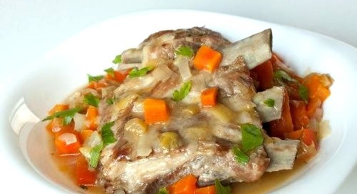 Рагу из ребрышек с овощами
