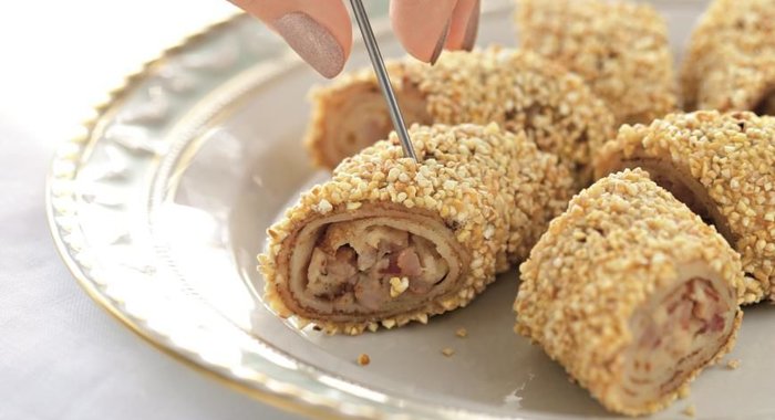 Блинчики с ветчиной