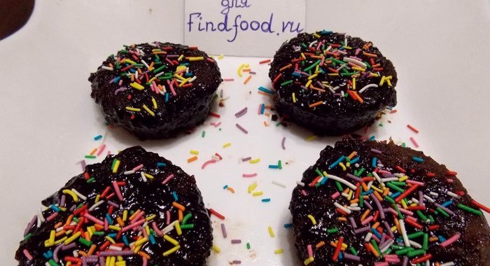 Шоколадное пирожное в микроволновке