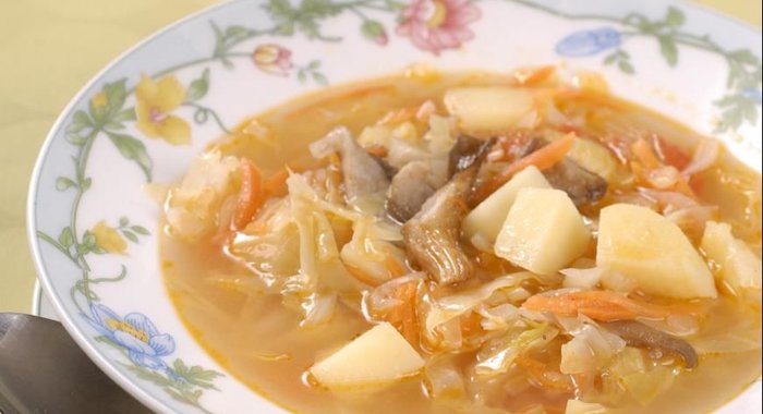 Щи из молодой капусты