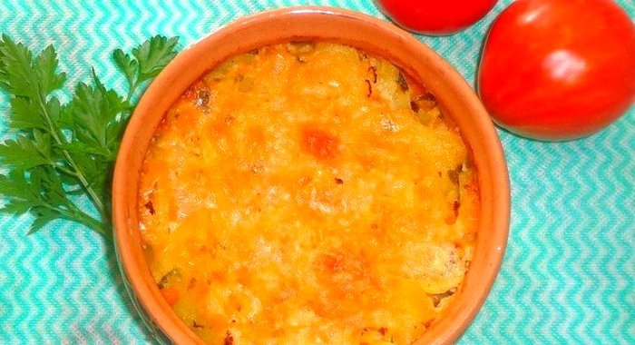 Запеканка из картофеля и тыквы