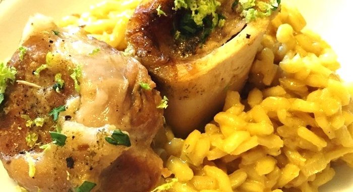 Оссобуко по‑милански с шафрановым ризотто