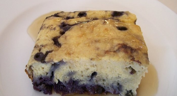 Творожная запеканка с голубикой