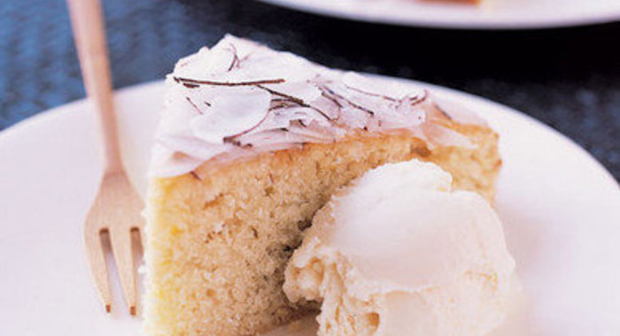 Пирог с лаймом и кокосом