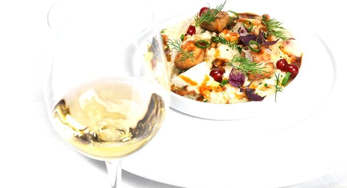 Ризотто из перловки с фуа-гра