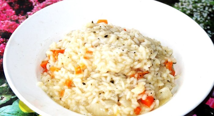 Ризотто классическое с морковью и луком