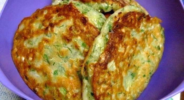 Капустные оладьи на кефире