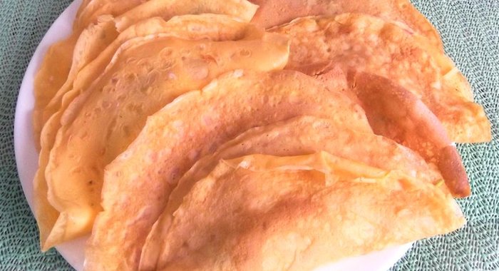 Яичные блинчики с начинкой