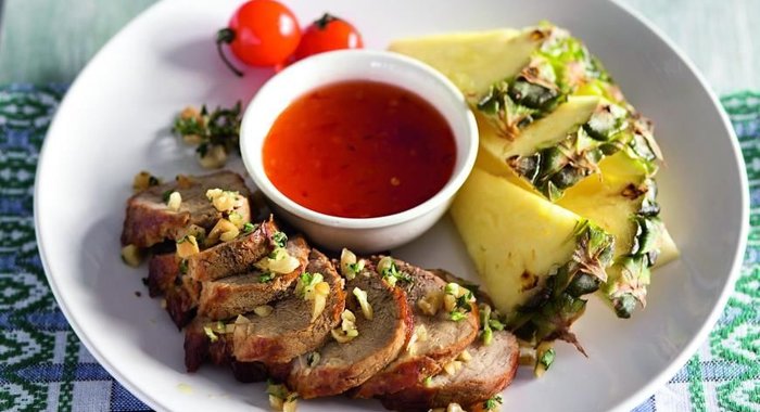 Свиная вырезка в кокосовом маринаде