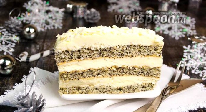 Пирожное со сливочным кремом «Зимняя сказка»