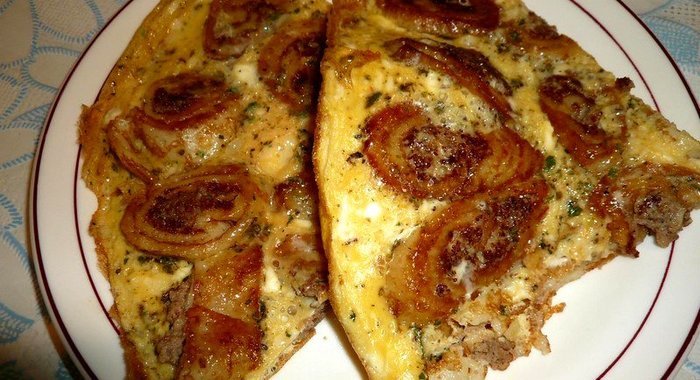 Блинчики в омлете