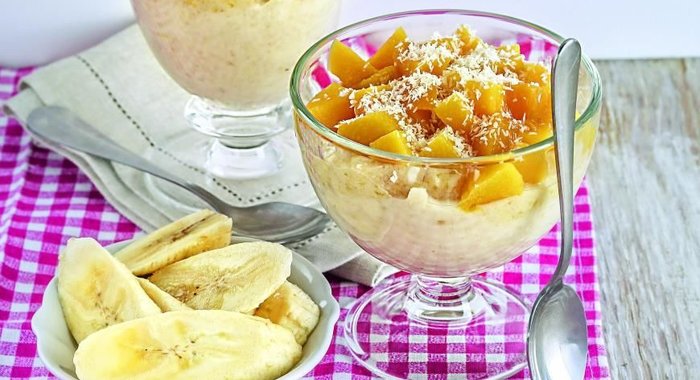 Каша с фруктами