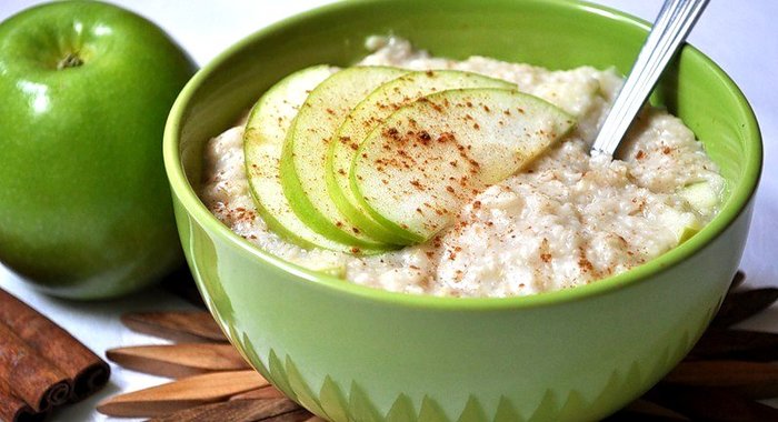 Каша корично-яблочная