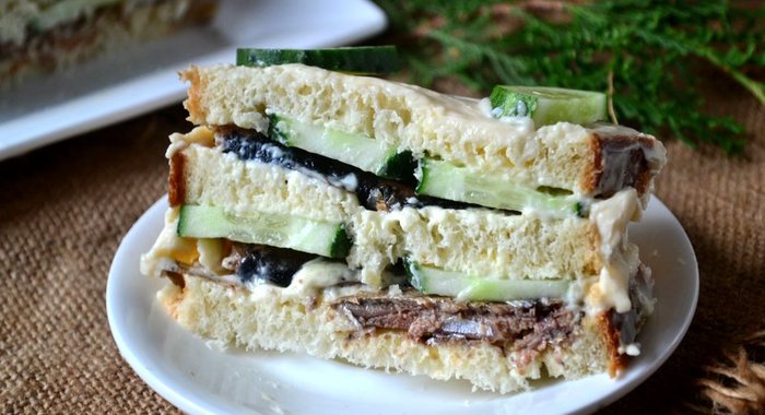 Бутербродный торт