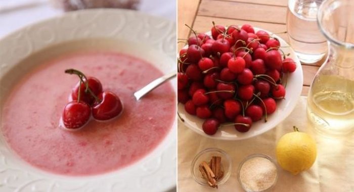 Суп из черешни