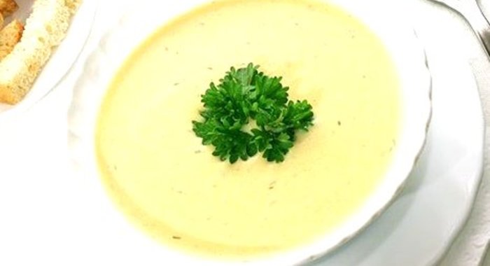 Нежный куриный суп-пюре с сыром