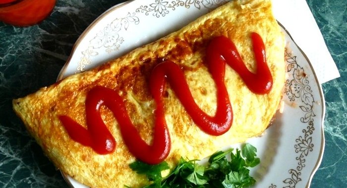 Омлет с рисом