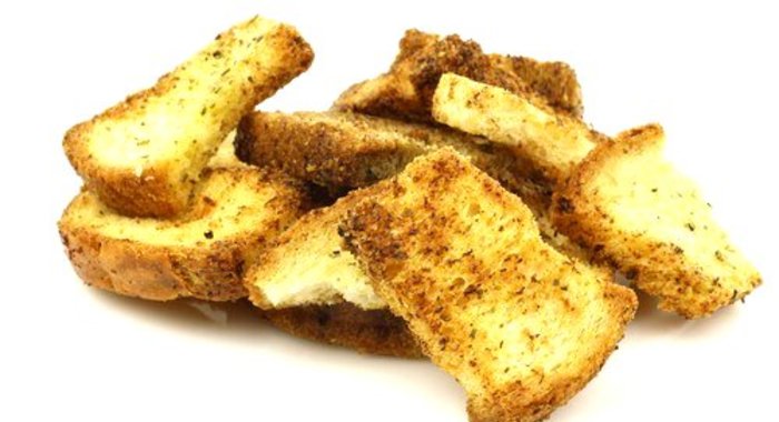 Кростини с оливковым маслом и чесноком