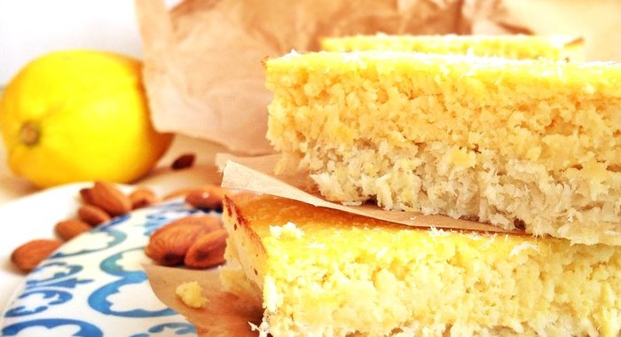 Кокосово-лимонные пирожные