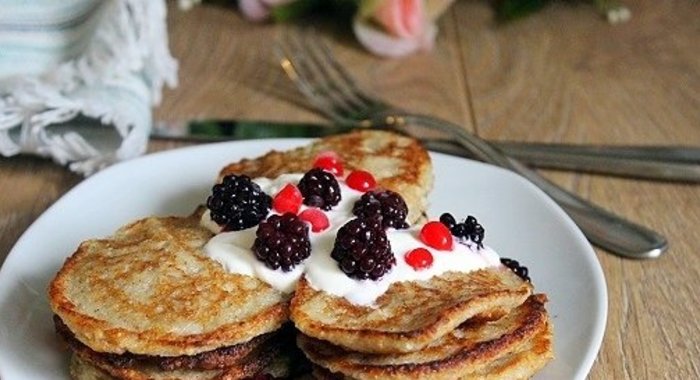Оладьи из смеси многозерновых хлопьев