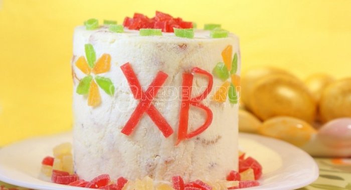 Творожная пасха с курагой