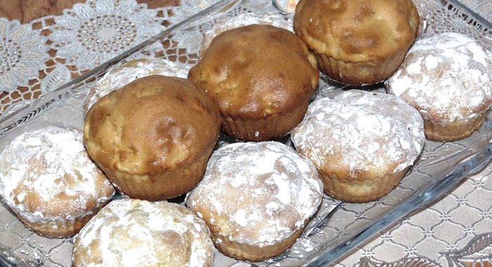 Яблочные кексы