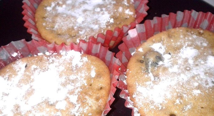 Кексы с черносливом и бананом