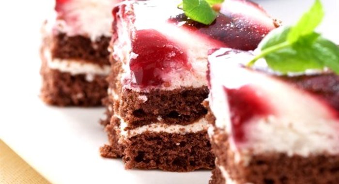 Шоколадный торт с кофе