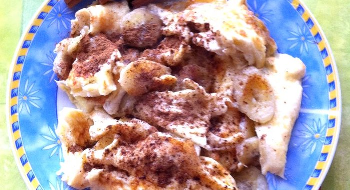 Омлет с бананом и корицей