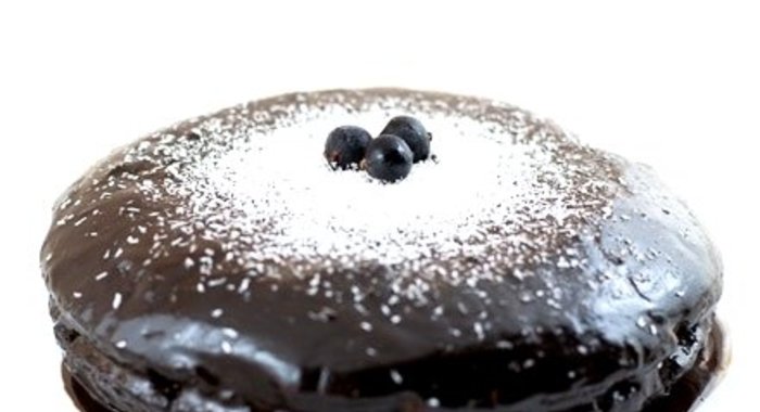 Постный кекс с вареньем