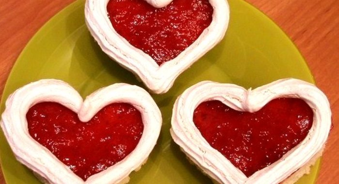 Пирожное «Валентинки»