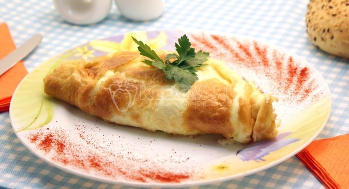 Омлет с грибами