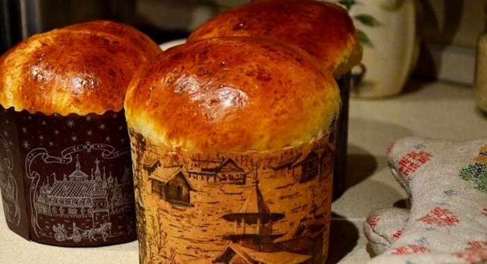 Пасхальный кулич на сметане