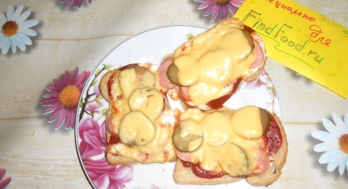 Бутерброды- мини-пиццы