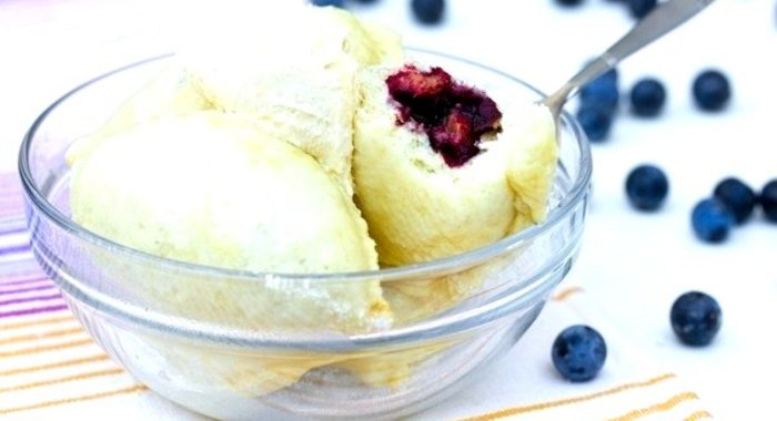 Паровые вареники с тёрном