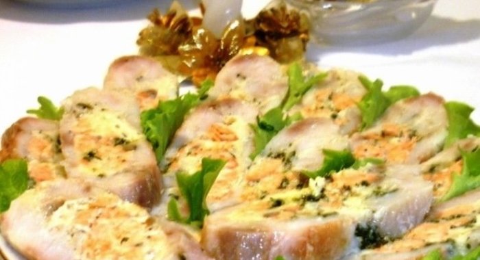 Рыбные рулеты с начинкой