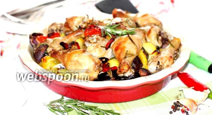 Курица в чесночно-розмариновом маринаде