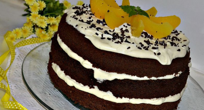 Торт в стиле «NAKED CAKE»