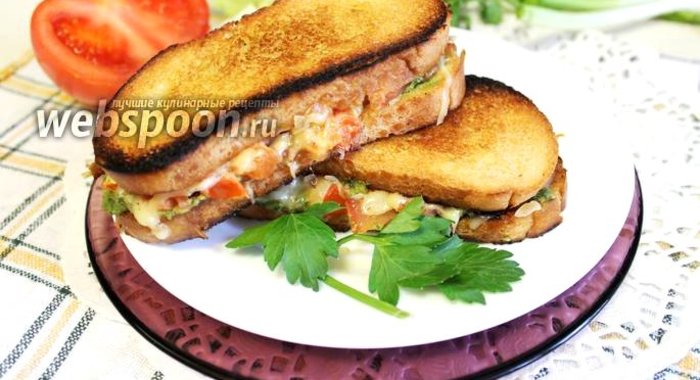 Бутерброд гриль-капрезе