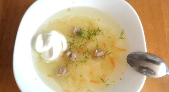 Щи с фрикадельками