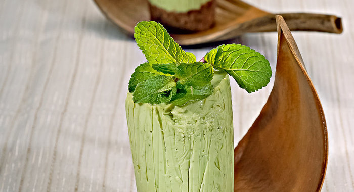 Мятно-творожные пирожные