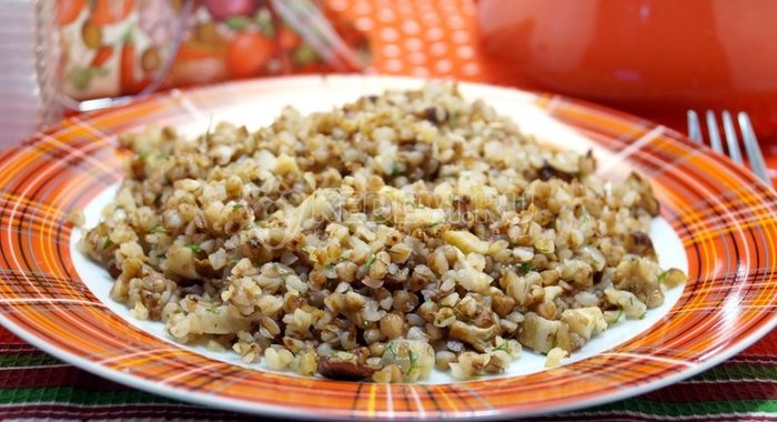 Гречка с грибами